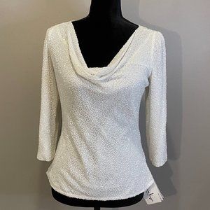 Laurence Kazar Beaded Silk Top Womens sz S Party Cocktail Paris NY Vintage NWT